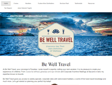 Tablet Screenshot of bewelltravel.com